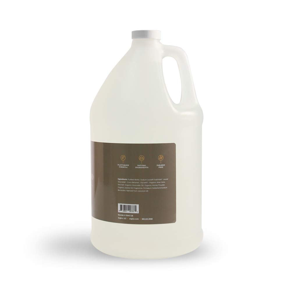 Zogics Organics Shampoo – Organic Shampoo for Women and Men, Hydrating Hair Shampoo with Natural Ingredients like Aloe Vera, Avocado, and Calendula Oil (Honey Coconut Scent, 4 Gallon Case)