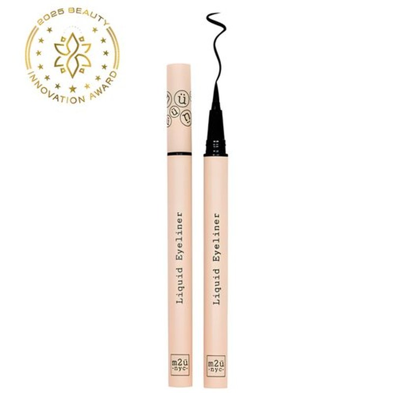 M2U NYC Waterproof Liquid Eyeliner Pen - Smudge-Proof Black Liner with 24-Hour Wear | Vegan & Hypoallergenic