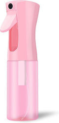 LERPOLOR Continuous Spray Bottle - Fine Mist Refillable 6.8 Ounce for Hair, Skin Care, and Travel | Pink