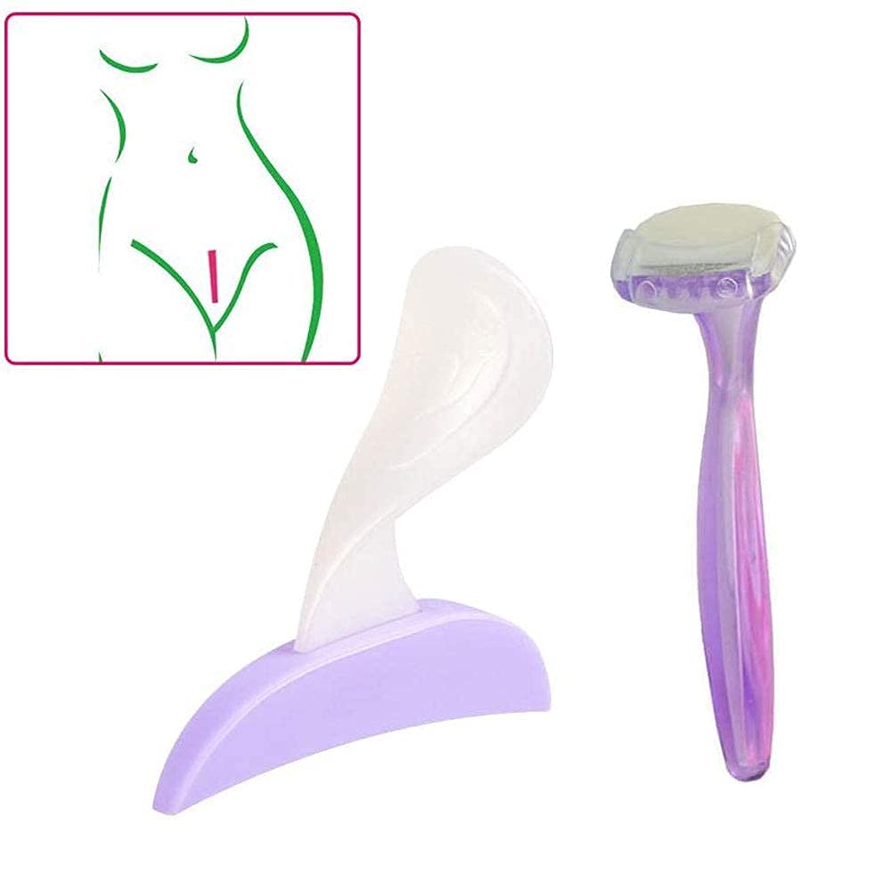 SmarTopus Bikini Trimmer Shaver for Women, Women Dedicated Privates Shaver, Pubic Hair Razor and Bikini Shaving Stencil, Female Intimate Shaping Tool