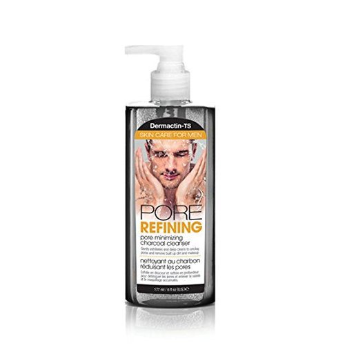 Dermactin-TS Charcoal Cleanser for Men - Pore Minimizing Formula, 5.7 Ounce