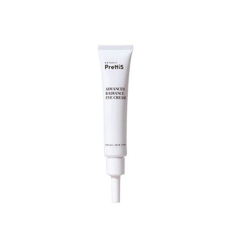 Pretti5 Advanced Radiance Eye Cream - Reduces Puffiness & Dark Circles | Vegan, 12g