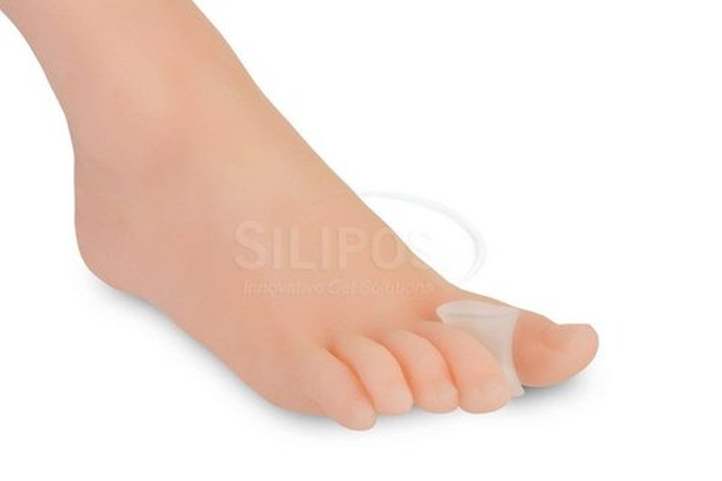 Silipos Gel Toe Spreader for Relieving Pain Due to Bunions, Overlapping Toes, Toe Drift, and Calluses, Item 11505, Size Small, 4 per Polybag