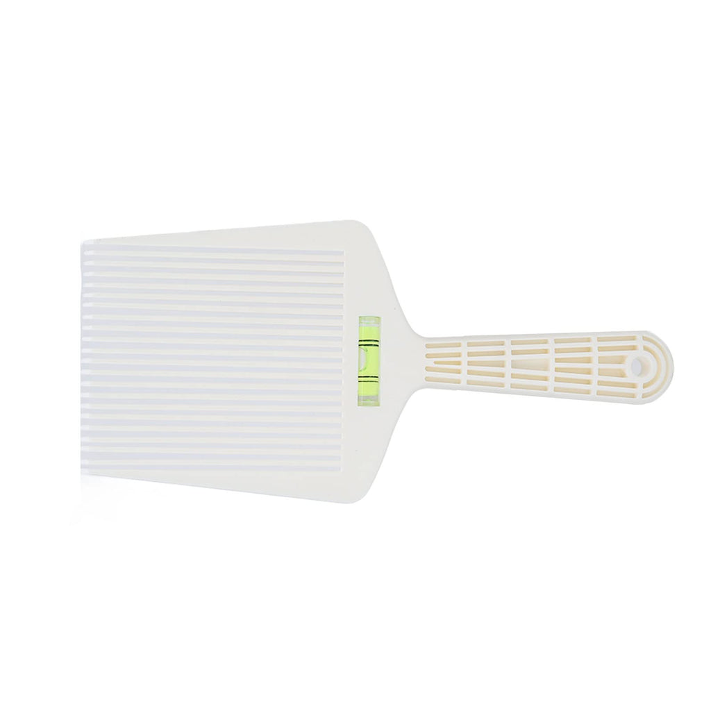 Barber Professional Flat Top Comb with Accurate Water Leveling - White Hair Styling Comb - Lightweight - Suitable for Men & Girls