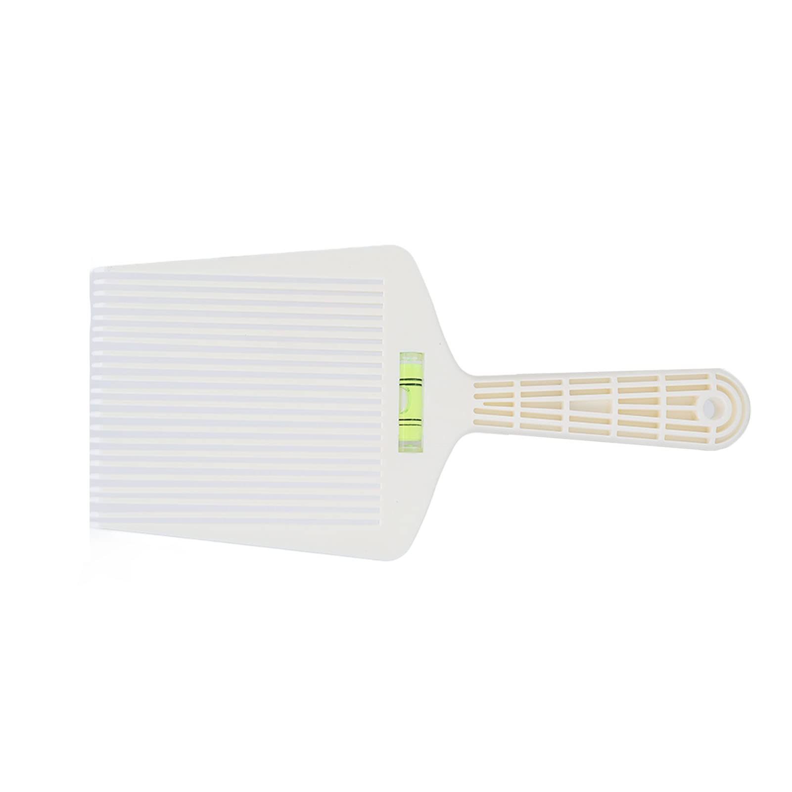 Barber Professional Flat Top Comb with Accurate Water Leveling - White Hair Styling Comb - Lightweight - Suitable for Men & Girls