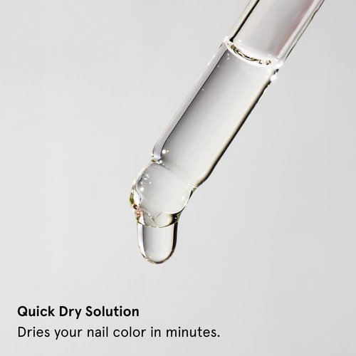 gitti Quick Dry Solution I Nail Polish Drying Drops, Plant-based, Non-toxic, 100% Natural Ingredients, Cruelty-Free, Vegan I Prevents Streaks, Nourishes Nails and Cuticles, Glossy Finish, (0.47 fl oz)