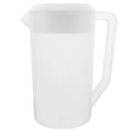 Housoutil 2.5L Plastic Beverage Pitcher Jug with Lid with Measurements