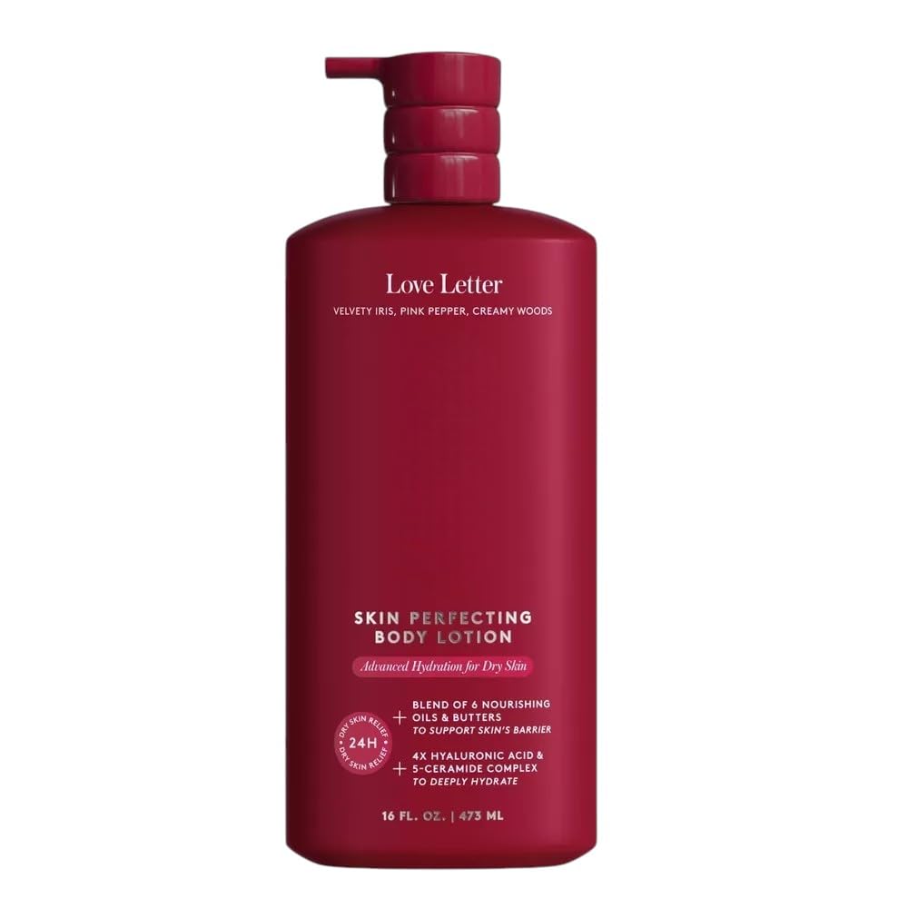 Skin Perfecting Body Lotion with Pump,Moisturizing Lotion for Dry Skin, 16 fl oz