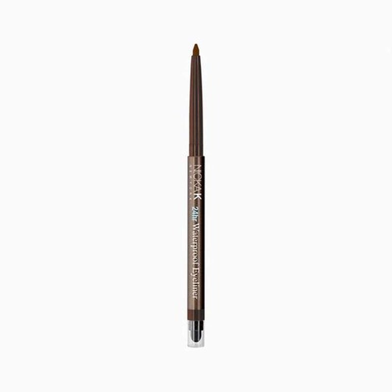 NICKA K 24H Waterproof Eyeliner - Long-Lasting Brown Shade for All-Day Wear