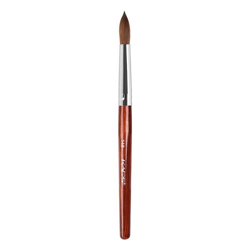 KADS 100% Kolinsky Sable Acrylic Nail Art Brush Red Wood Pen Nail Brush Size 12# 14# 16# 18# 20# Nail Art Manicure Tool Set (size14)
