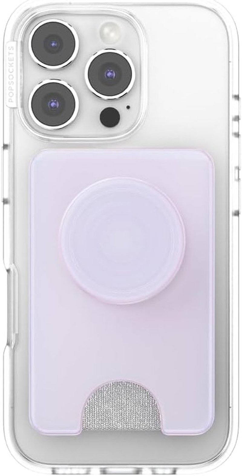 PopSockets Kick-Out Wallet for MagSafe - Adjustable Kickstand & Magnetic Stand | Opalescent White