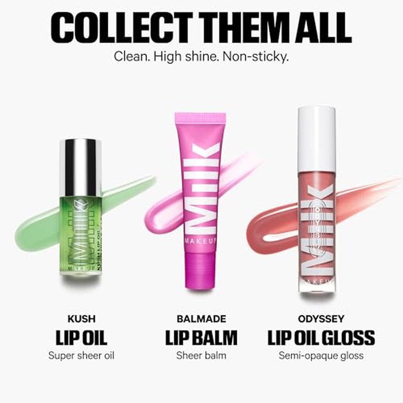 Milk Makeup Odyssey Lip Gloss – Non-Sticky, Hydrating + Sheer-Tinted Gloss with Long-Lasting, High Shine Finish – Vegan Formula Nourishes with Jojoba Oil – Soul Search (Light Pink Shimmer), 0.2oz