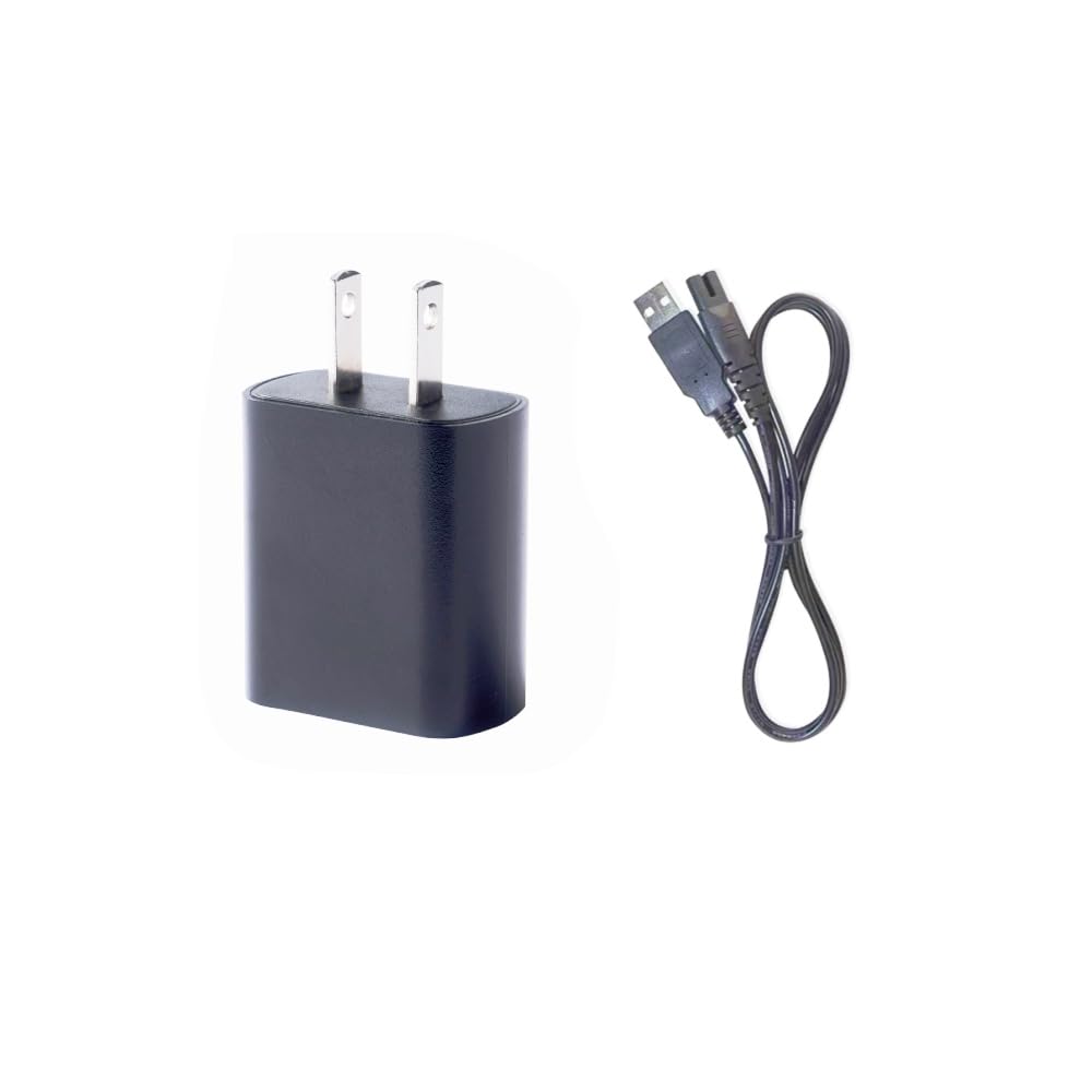 Kircuit 5V 1A AC/DC Adapter Charger Compatible with TPOB Slime 2 Ghost X Slime Slime2 Trimmer Hair Clippers DC5V 1000mA 5VDC 5.0V Power Supply Charging Cord Cable