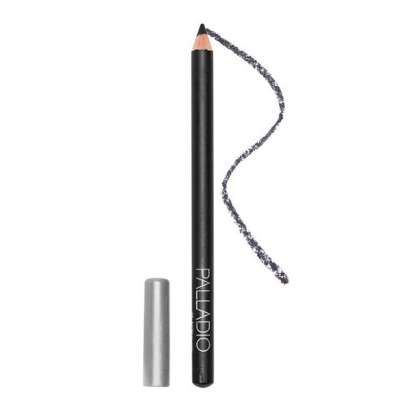Palladio Wooden Eyeliner Pencil - Smooth Application, Long-Lasting Rich Pigment, Black