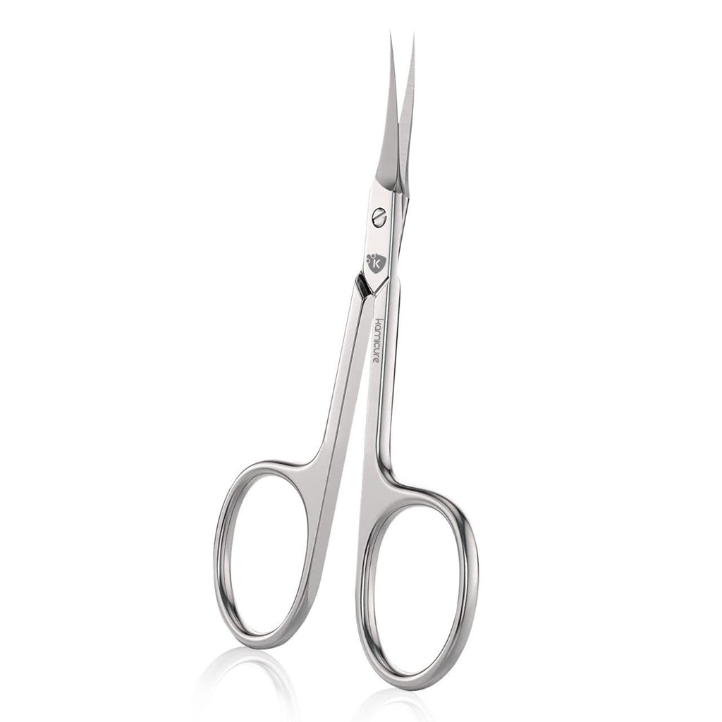KAMICURE | Extra Fine Cuticle Scissors for Men Women - Multi Purpose Small Manicure Scissors, Pedicure, Finger & Toe Nail Scissors, Eyebrow Scissors