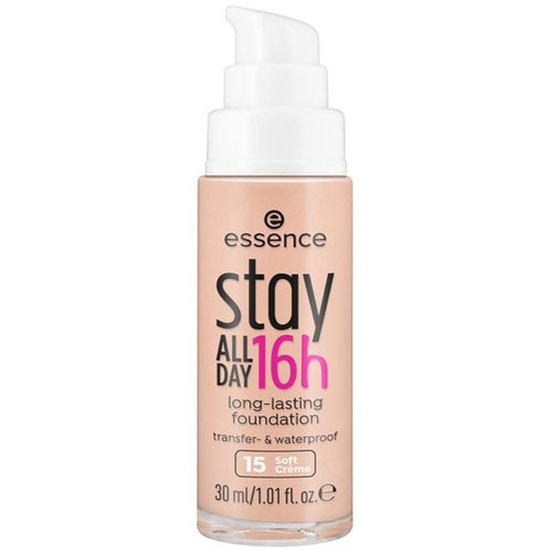 Essence Stay All Day 16h Long-Lasting Face Foundation, 15W Soft Creme - Made in Italy [Italian Import]