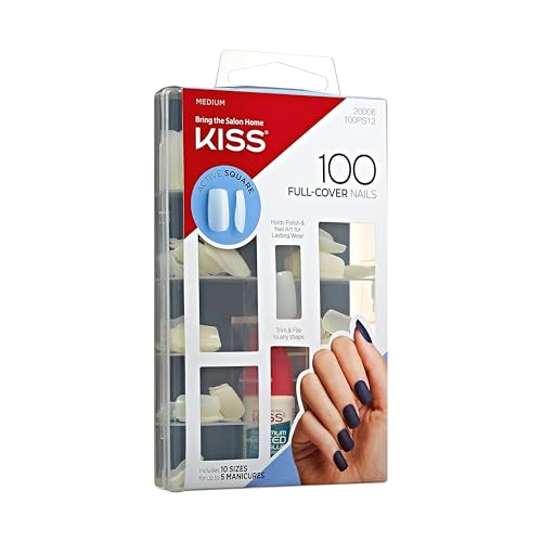 Kiss Nails 100 Full Cover Nails - Active Square