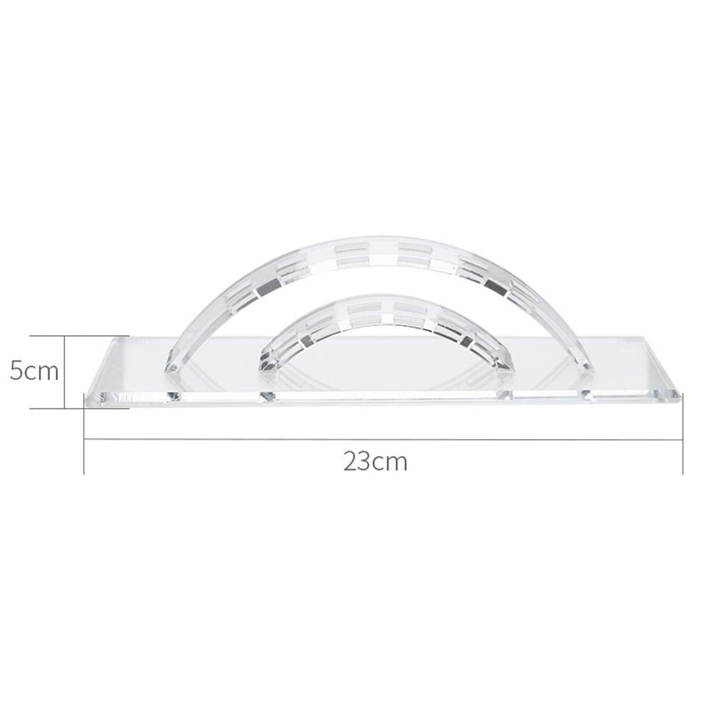 BNP Tweezers Display Stand Durable Acrylic Eyelash Extension Tools Holder Tweezer Transparent Scraper Organize Rack 6 Holes White