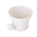 2 Colors Plastic Shaving Soap Bowl Foam Shaving Soap Cream Bowl with little handle Shaving Bowl for Men, Traditional Wet Shaving Factory Shaving Mug (White)
