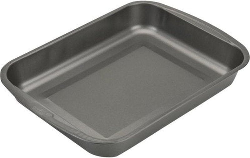 Goodcook Everyday Nonstick Roast Pan - Metal Utensil-Safe & Easy Clean | 11.5x15.5-Inch, Silver