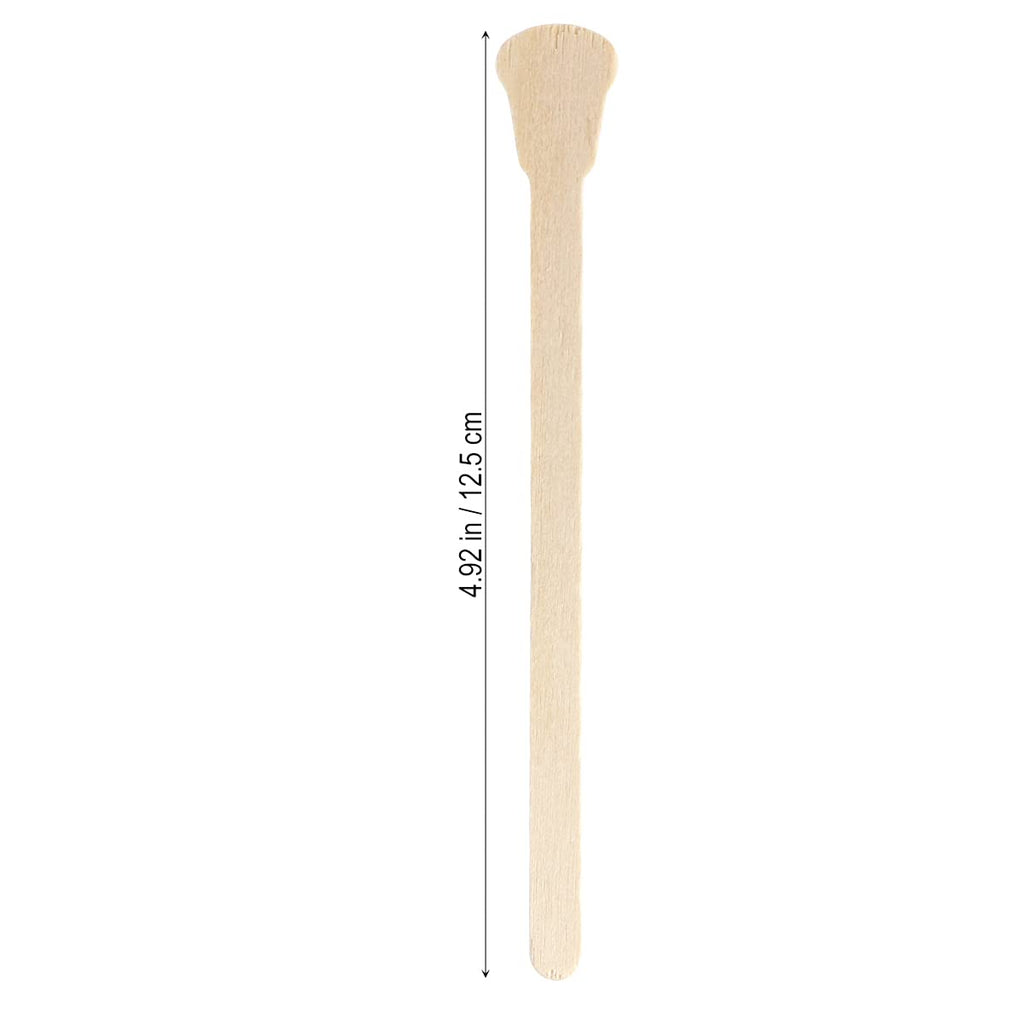 Uonlytech 500 Pcs Disposable Wooden Waxing Spatulas Hair Removal Wax Applicator Sticks for Facial and Body Waxing Salon Home Use