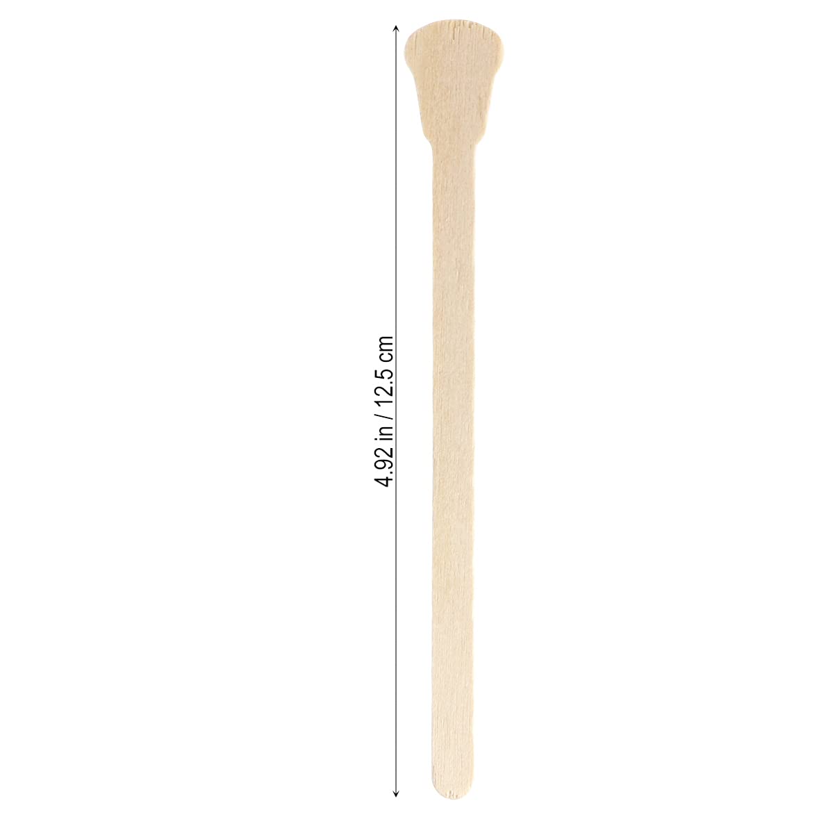 Uonlytech 500 Pcs Disposable Wooden Waxing Spatulas Hair Removal Wax Applicator Sticks for Facial and Body Waxing Salon Home Use
