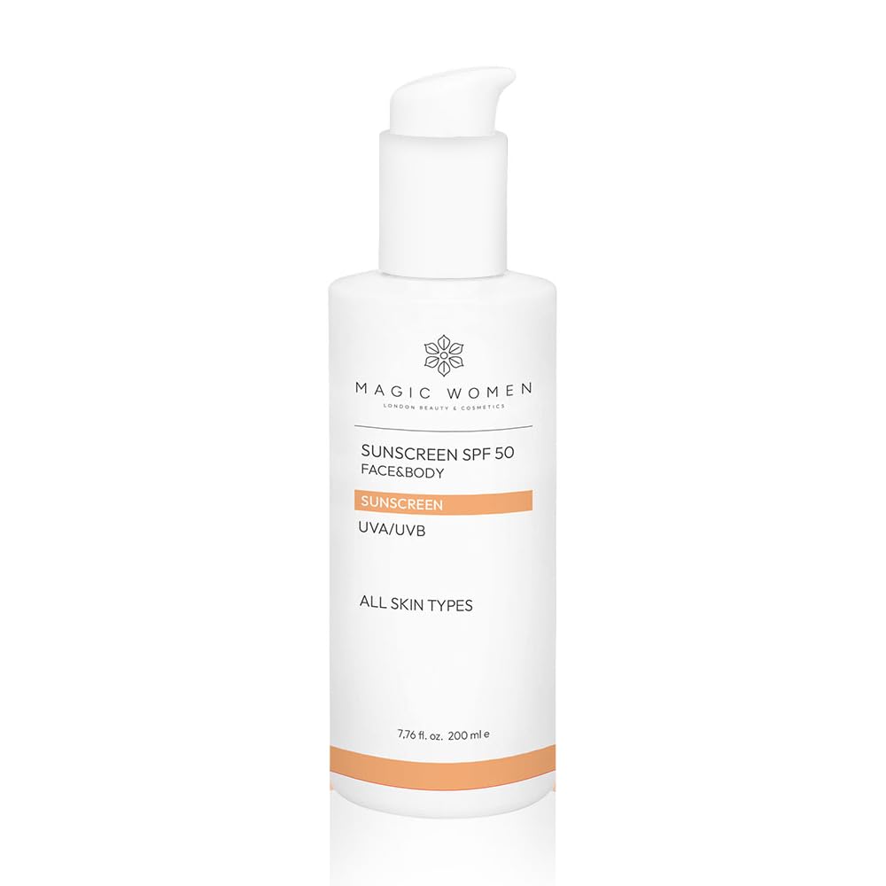 Magic Women Face Sunscreen SPF 50 – Daily Lightweight Sun Cream for Healthy-Looking Skin – 200ml