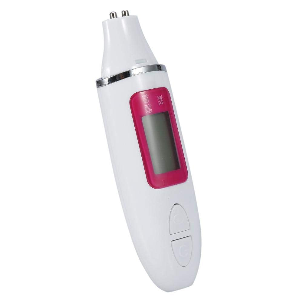 Skin Analyzer, Digital Skin Tester, LCD Display Precision Skin Sensor Tester, Handheld And Portable Water Analyzer (White)