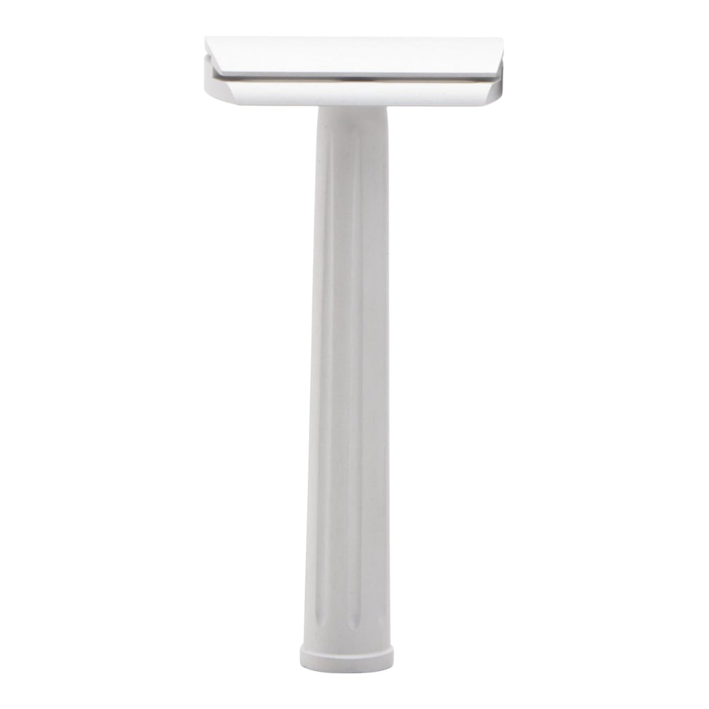 Rex Supply Co. Page Three Piece Double Edge Safety Razor – Aircraft, Ultra-Light CNC-Milled Razor for Men, Durable Travel Shaver Compatible with All Standard DE Blades
