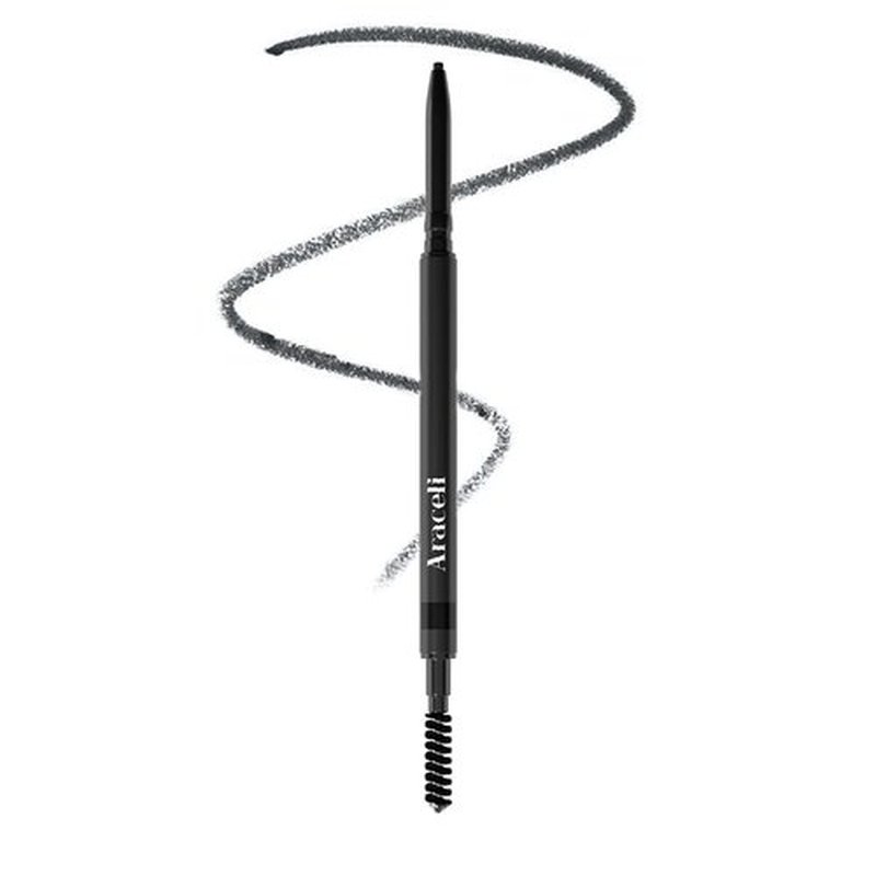 Araceli Beauty Eyebrow Pencil - Ultra-Slim Precision Tip, Long-Lasting & Water-Resistant | Soft Black Brow Definer