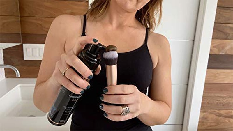 Skiennix Self Tanning Brush - Kabuki Applicator for Flawless Sunless Tan | Perfect for Face Use
