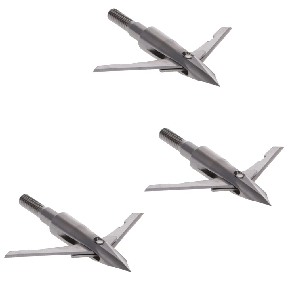 New Archery Products New Archery Products Slingblade 2 Ti 100 Grain Crossbow Hunting Stainless Steel Spin Tested Mechanical 3 Pieces Broadhead Set
