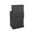 The Shave Factory Barber Reception Desk - Black, Barbershop Reception Desk, Barber Shop Furniture, Barbershop Information Desk, Help Desk