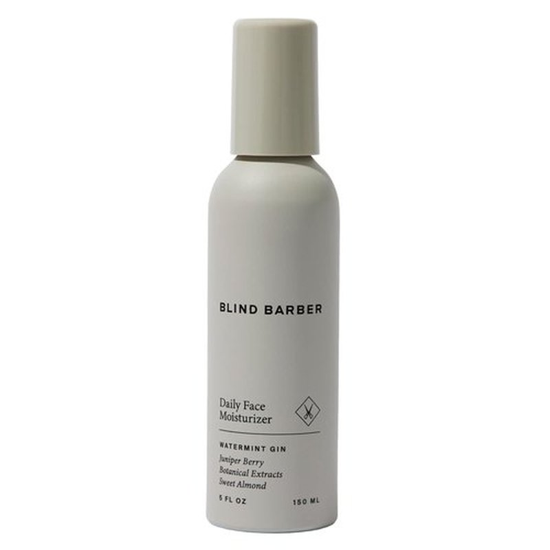 Blind Barber Daily Face Moisturizer - Hydrating Cream & Aftershave Lotion for All Skin Types (5oz)