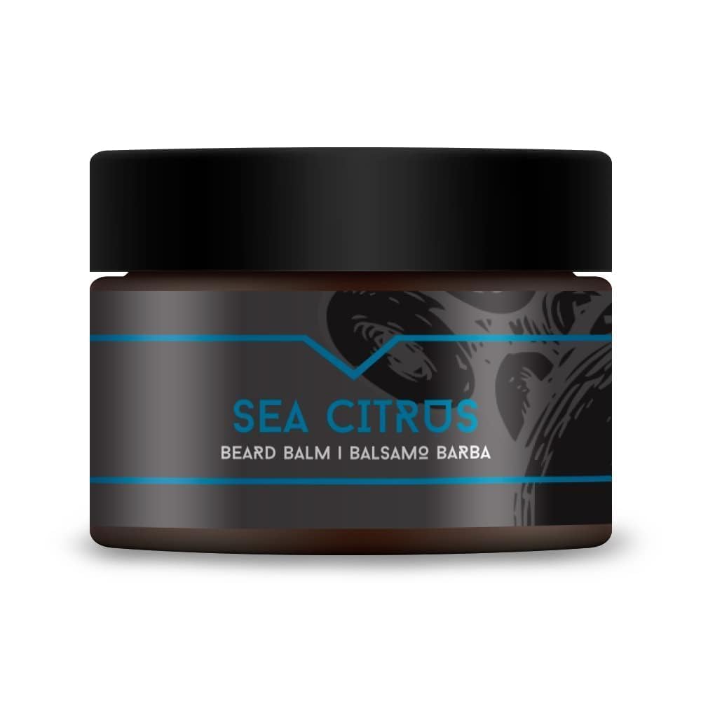The Goodfellas' smile Conditioning and Softening Beard Balm 1.7 oz - Made in Italy with Shea Buter & Jojoba Oil - (Sea Citrus)
