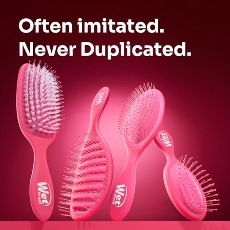 Wet Brush Speed Dry Hair Brush, Blow Dry Safe Bristles & Vented Design For Faster Drying Time, Ergonomic Handle, Reduces Breakage & Detangles All Hair Types, Limited Edition Prismatic Glow Green