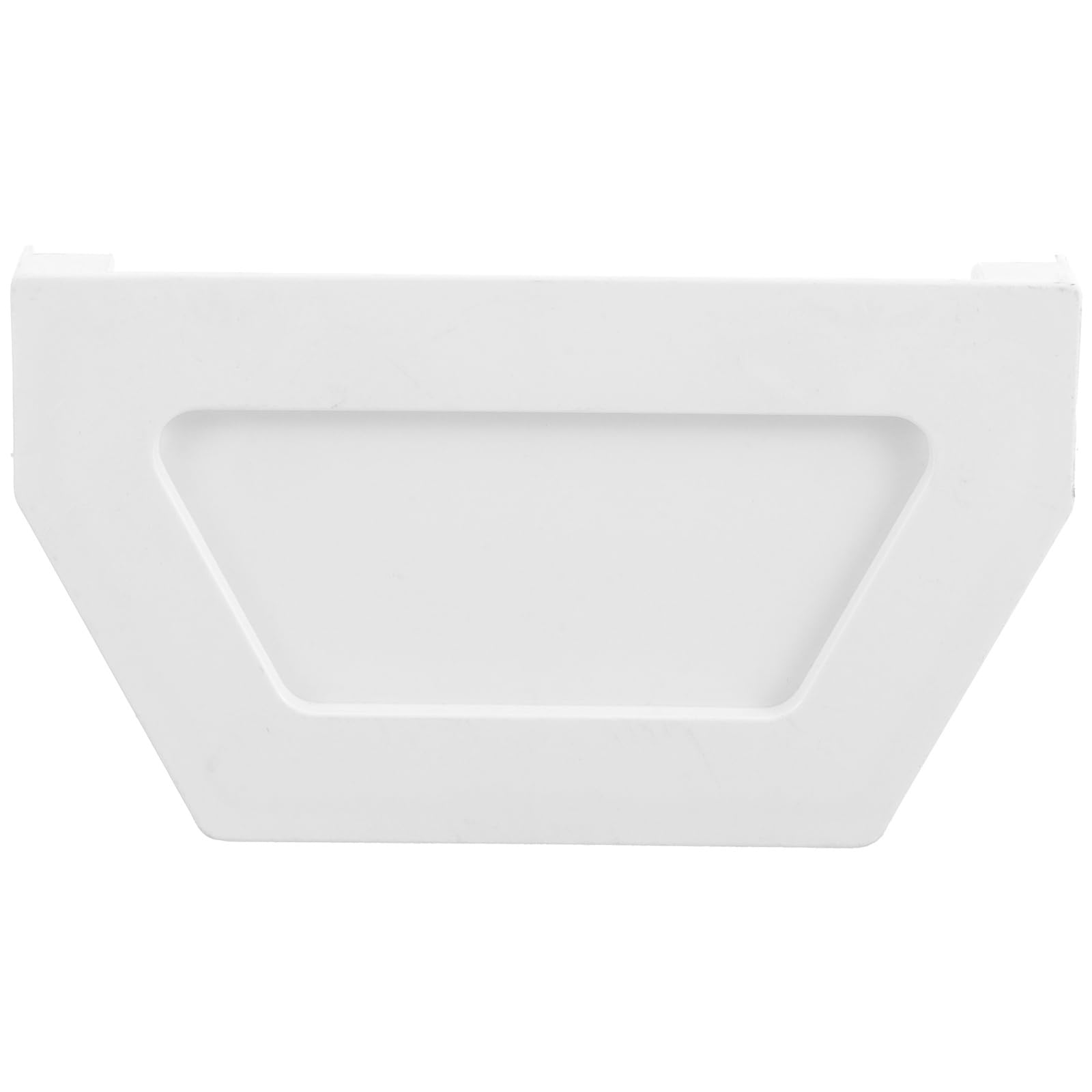 Uonlytech 2pcs end Cap Water Seal Plastic Gutter downspout end caps White Component Drain Connector Downspouts Gutter end caps Square Plastic Gutter downspout end Seal