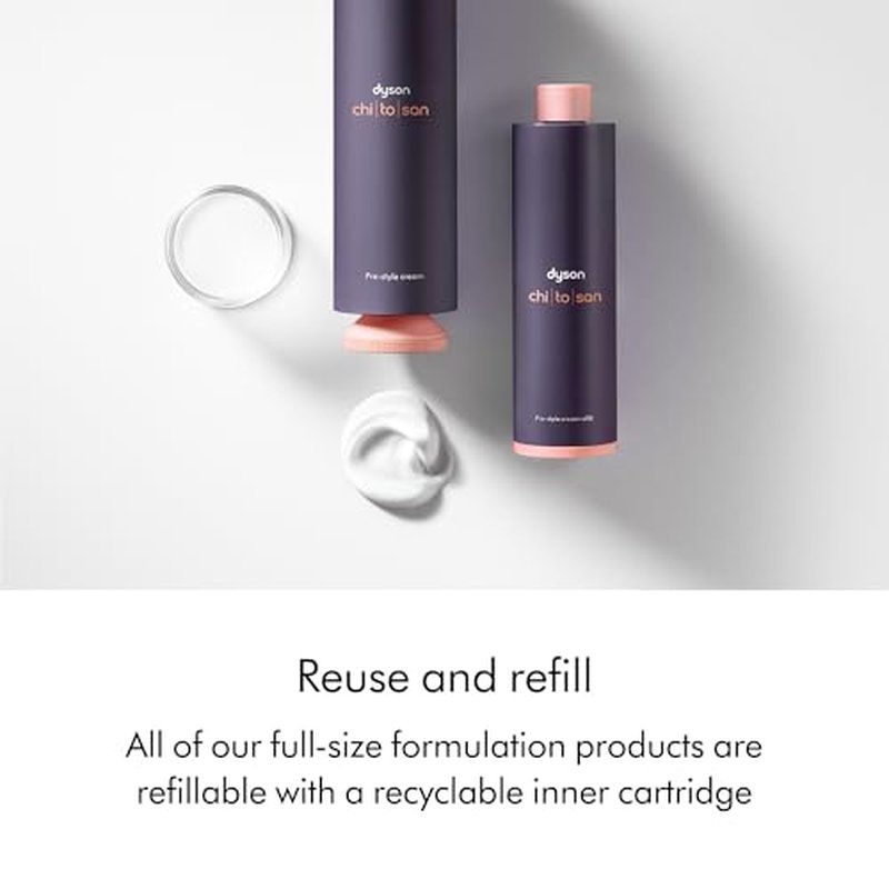 Dyson Chitosan™ Pre-style cream, Straight to Wavy, Light Conditioning, 100ml