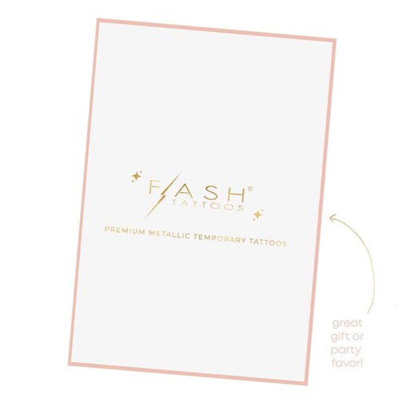 Flash Tattoos Starlight Temporary Tattoos | 25 Temporary Tattoos | Premium Waterproof Metallic Silver Glitter Face Sparkle, Freckles