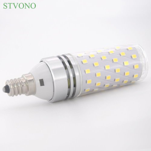 stvono 4 Pack E12 LED Bulb, 16W Candelabra LED Light Bulbs 100 Watt Equivalent, Daylight White 6000K, 1500lm, Non-Dimmable, LED Chandelier Bulbs for Ceiling Fan, Home Lighting