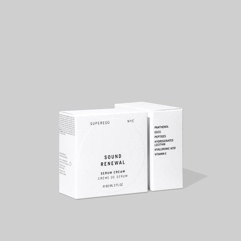 SUPEREGG Sound Renewal Serum Cream - Nourishing Formula for Luminous Skin | 60 ML / 2 FL OZ