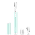Funstant Eyebrow Trimmer for Women, Precision Facial Hair Trimmer for Chin, Lips, Neck, Upper Lip & Cheeks, Battery Operated Dual-Blade Groomer with Comb Attachment, Painless Portable Electric Shaper