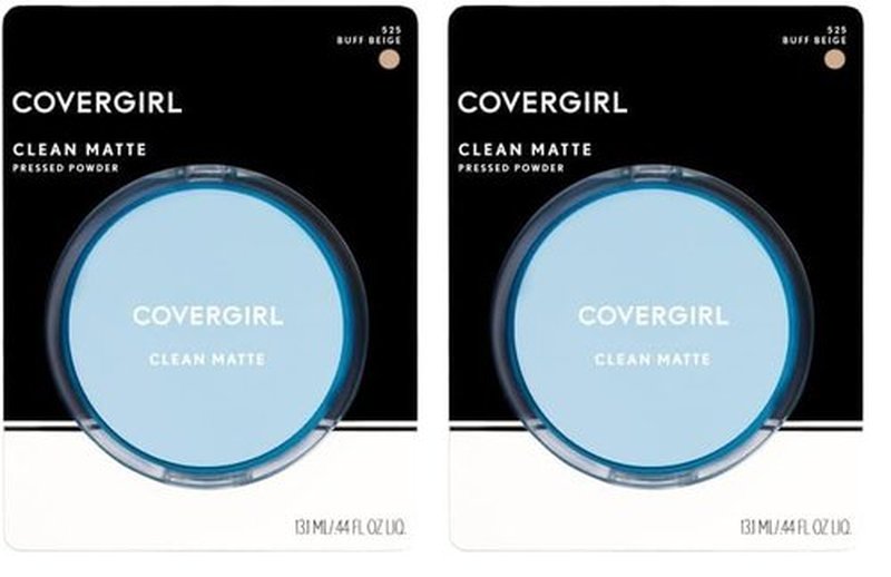COVERGIRL Clean Matte Pressed Powder Buff Beige 10 g (Packaging may vary) (Pack of 2)