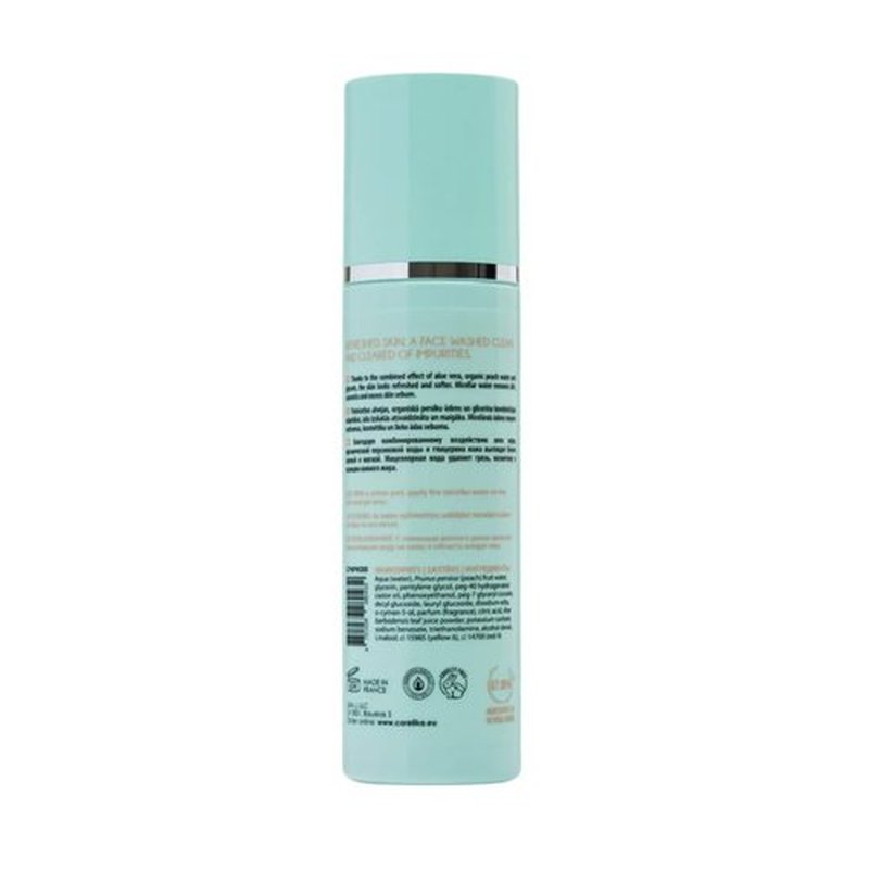 Micellar Peach Water - Gentle Makeup Remover & Aloe-Enriched Facial Cleanser | 200ml for All Skin Types