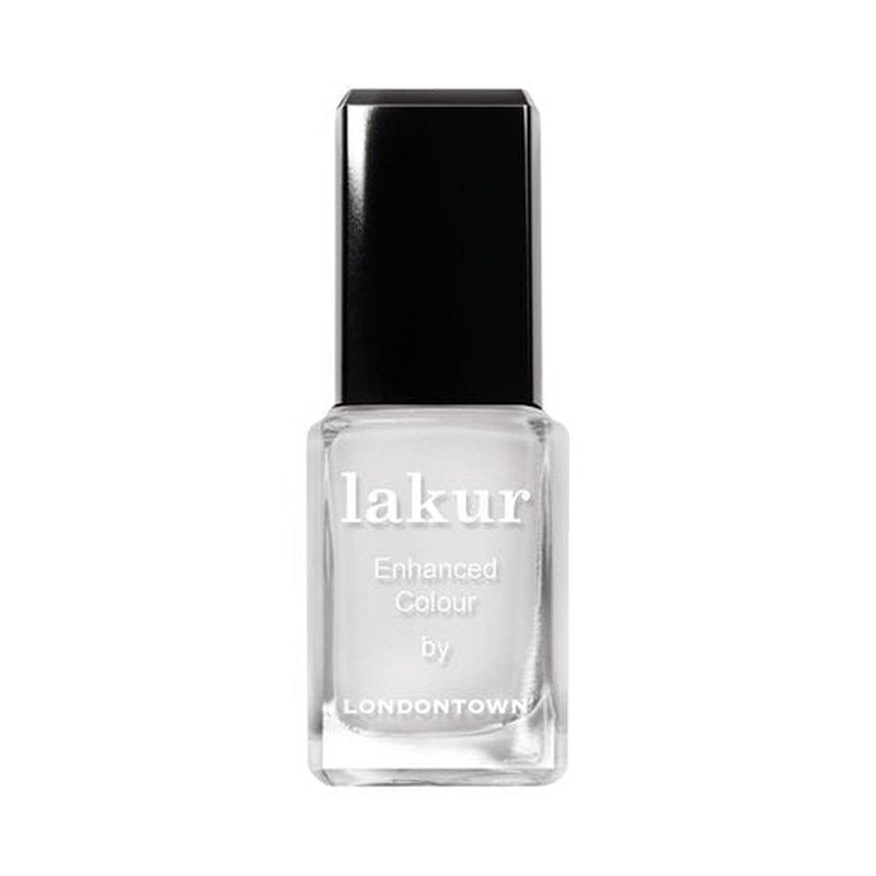LONDONTOWN Lakur Nail Polish - Shimmery Silver Glitter, Chip-Resistant & Non-Toxic Formula