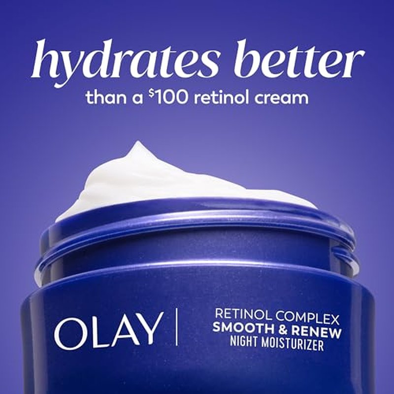 Olay Regenerist Radiance Retinol Face Moisturizer: Smooth & Renew Cream for Women - Fragrance-Free, Anti-Aging, Anti-Wrinkle, Tightening & Brightening - 2 Oz