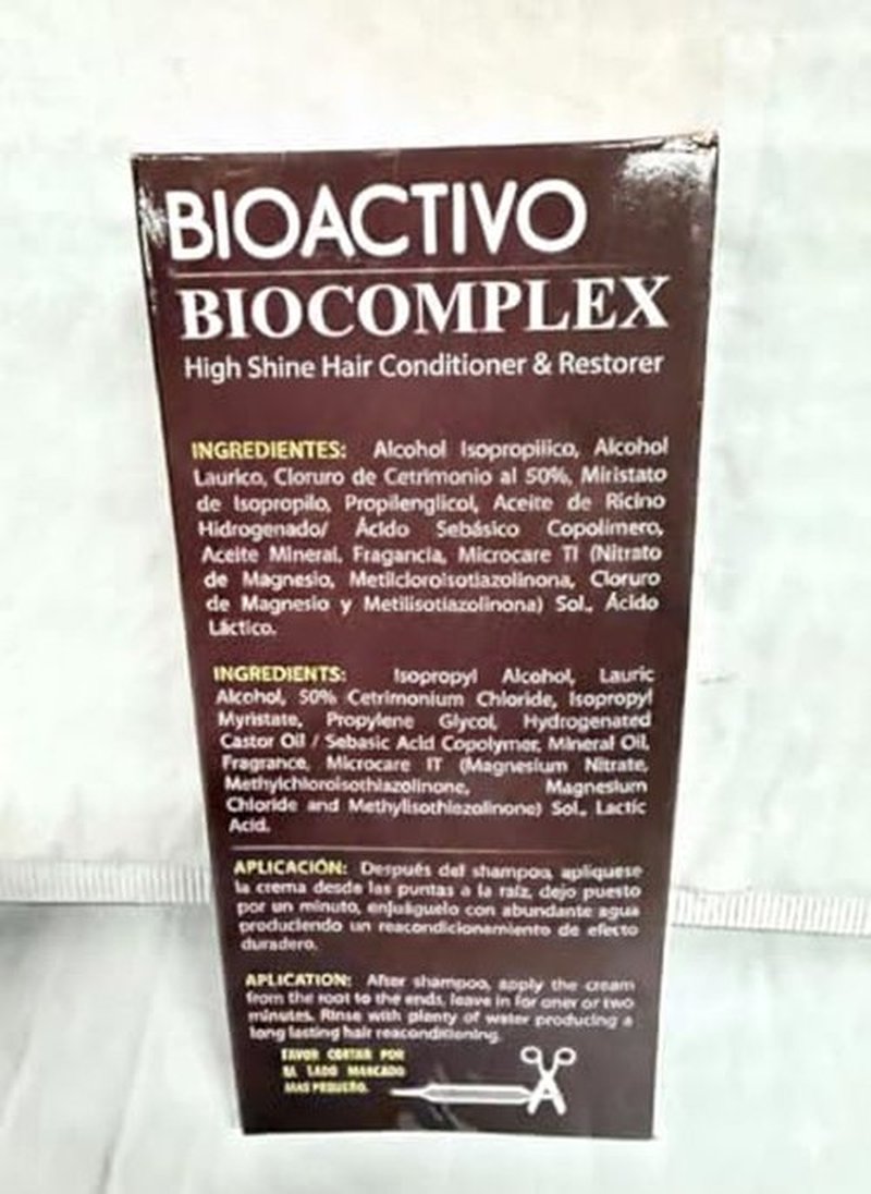 Bio Complex Bioactivo High Shine Hair Conditioner 3 Pack – 0.61 oz Each, Intense Nourishment & Glossy Shine Treatment for All Hair Types