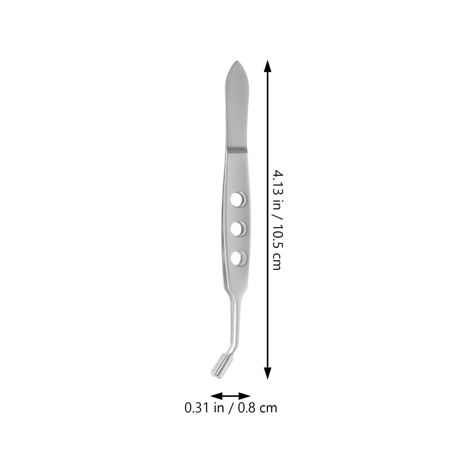 Beaupretty 4.13 Inch Stainless Steel Meibomian Gland Expressor Eyelid Massage Tweezers Tool for Eye Care and Blocked Gland Relief