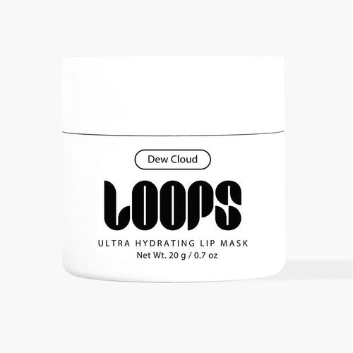 LOOPS Dew Cloud Lip Mask - Ultra Hydrating Formula for Nourished, Restored Lips - Full Size 0.5 oz