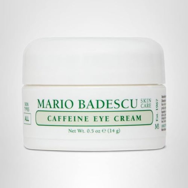 Mario Badescu Caffeine Eye Cream for All Skin Types | Visibly Decreases Dark Circles and Under Eye Bags, Formulated with Caffeine & Squalane, 0.5 Oz (Pack of 1)